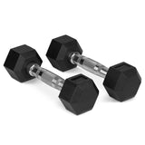 Bytomic Gummi 4 kg Hexagon Dumbbell Set Schwarz