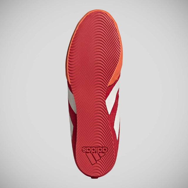 Adidas Box Hog 4 Boxing Boots Red/White