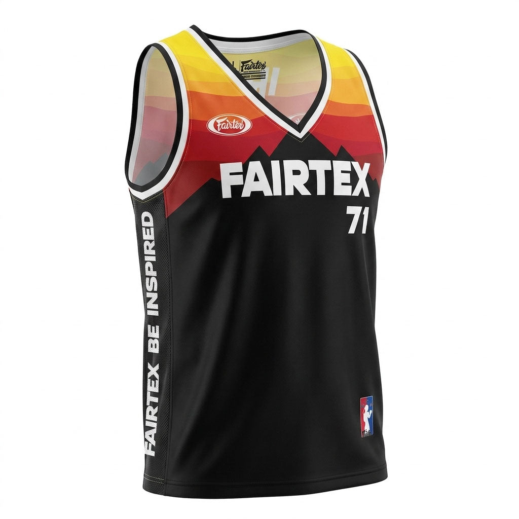Fairtex JS26 Basketball Jersey Black/Orange