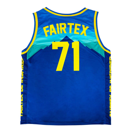 Fairtex JS26 Basketball Jersey Blue/Yellow