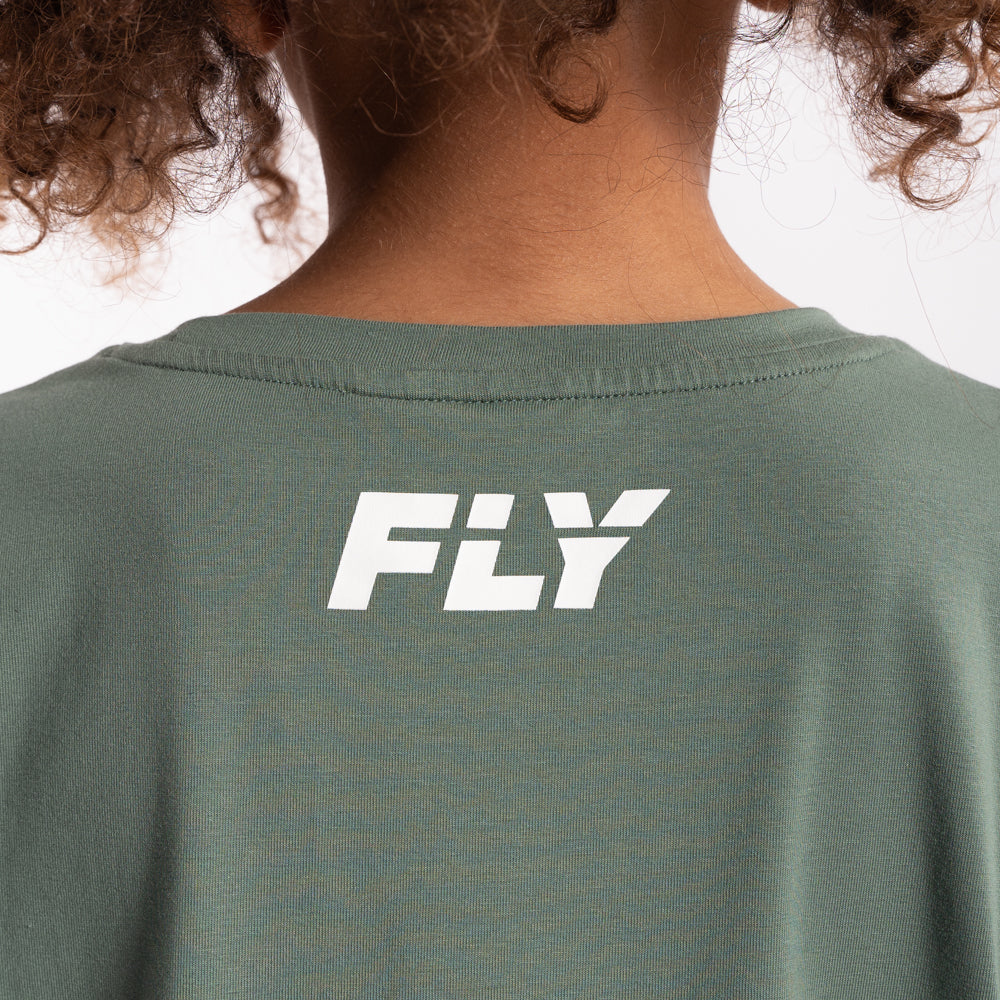 Fly Kids Big Logo Tee Green
