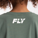 Fly Kids Big Logo Tee Green