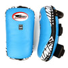 Twins Special KPL10 Curved Leather Thai Kick Pads Light Blue-Black