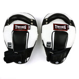 Twins Special KPL11 Curved Leaf-Shape Kick Pads White-Black