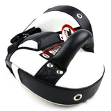 Twins Special KPL11 Curved Leaf-Shape Kick Pads White-Black