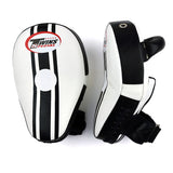 Twins Special KPL11 Curved Leaf-Shape Kick Pads White-Black