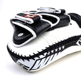 Twins Special KPL12 Deluxe Curved Leather Kick Pads White-Black