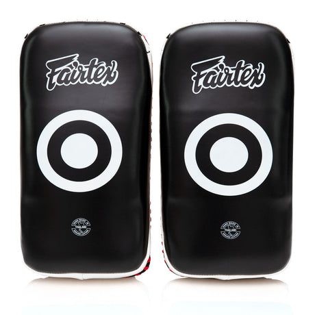 Fairtex KPLC2 Curved Thai Kick Pads Black/White