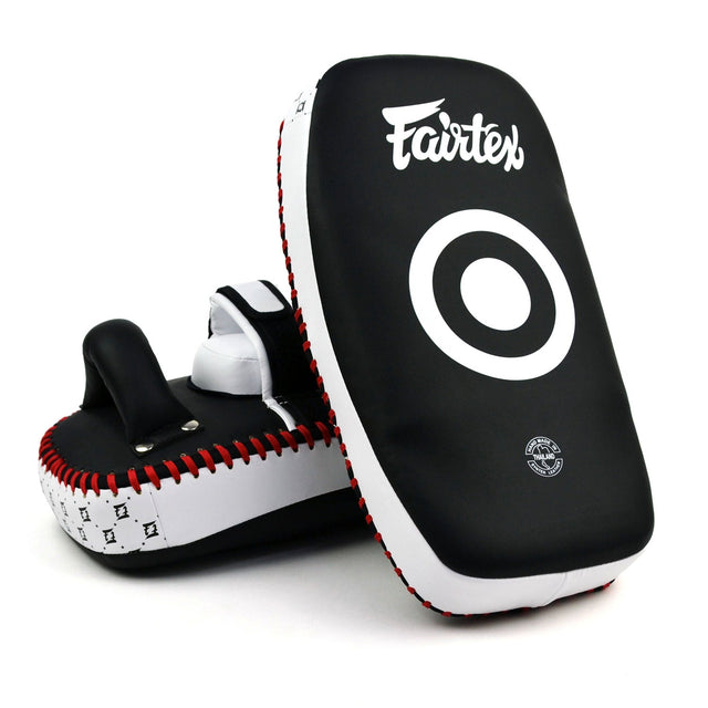 Fairtex KPLC5 Microfibre Thai Kick Pads Black/White