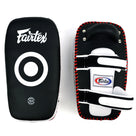 Fairtex KPLC5 Microfibre Thai Kick Pads Black/White