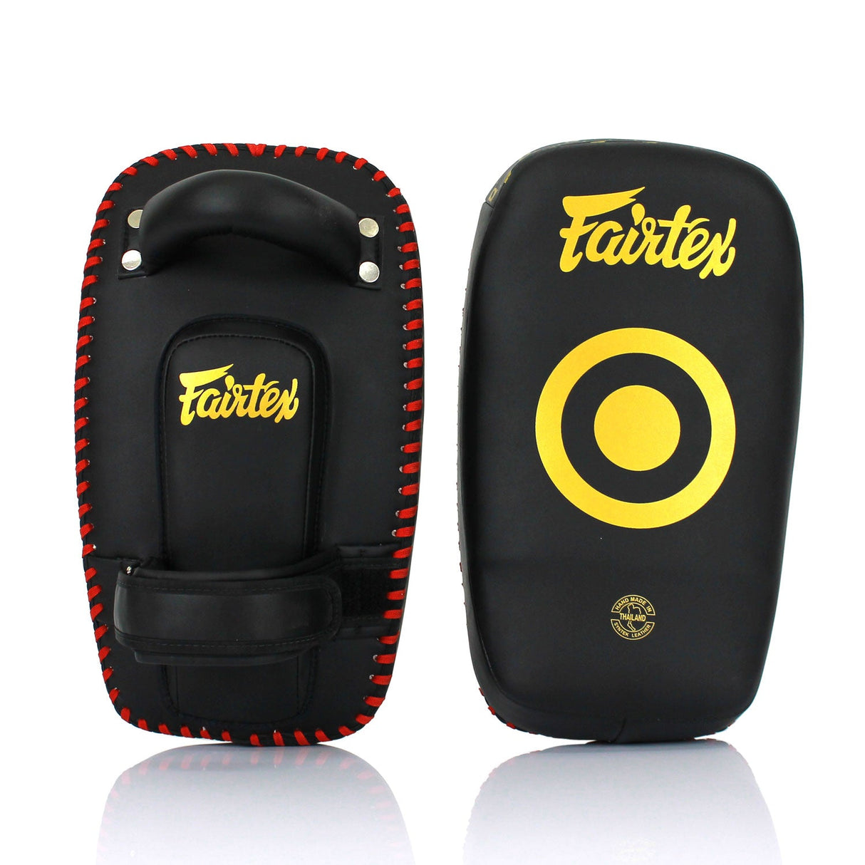 Fairtex KPLC6 Small Microfibre Thai Kick Pads Black