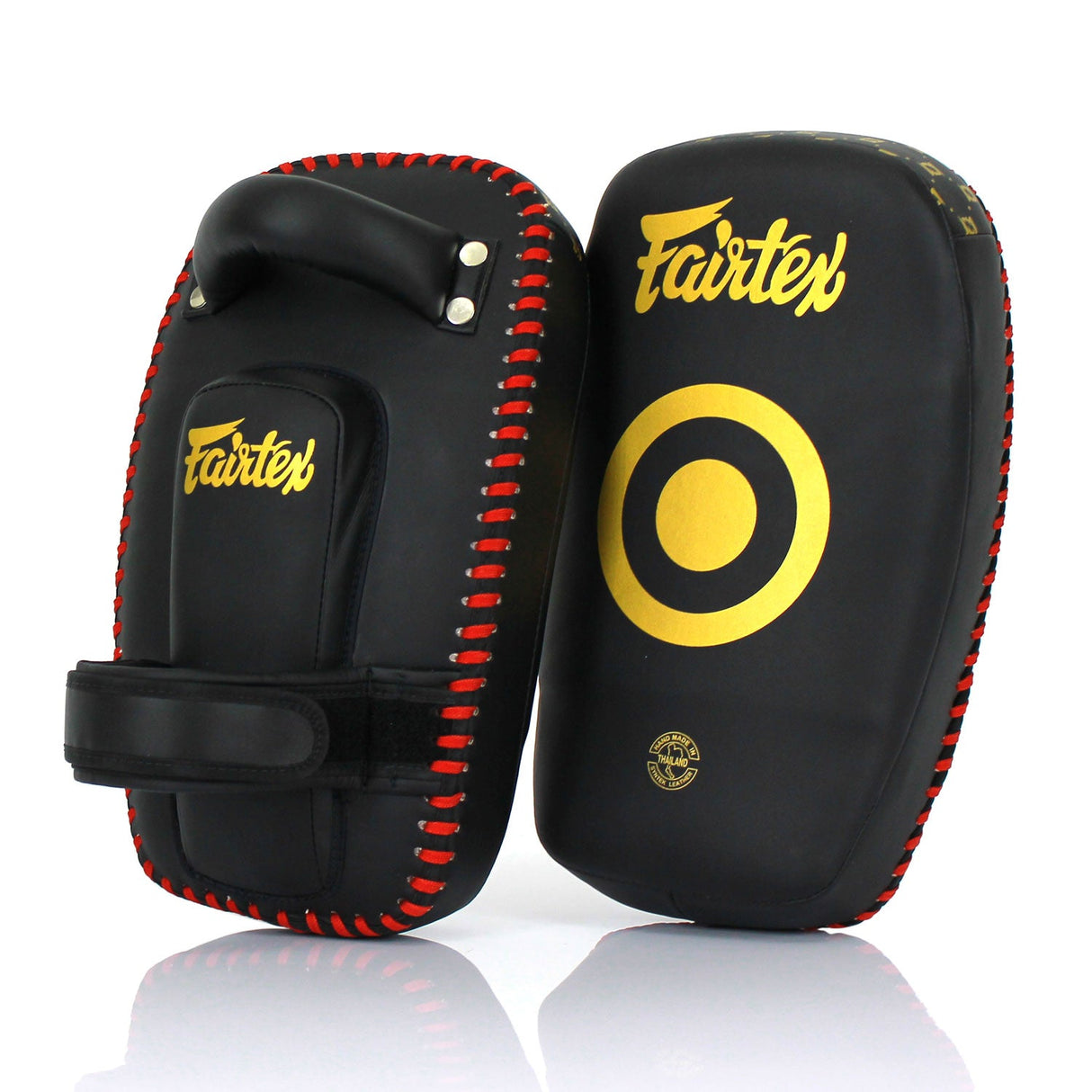 Fairtex KPLC6 Small Microfibre Thai Kick Pads Black