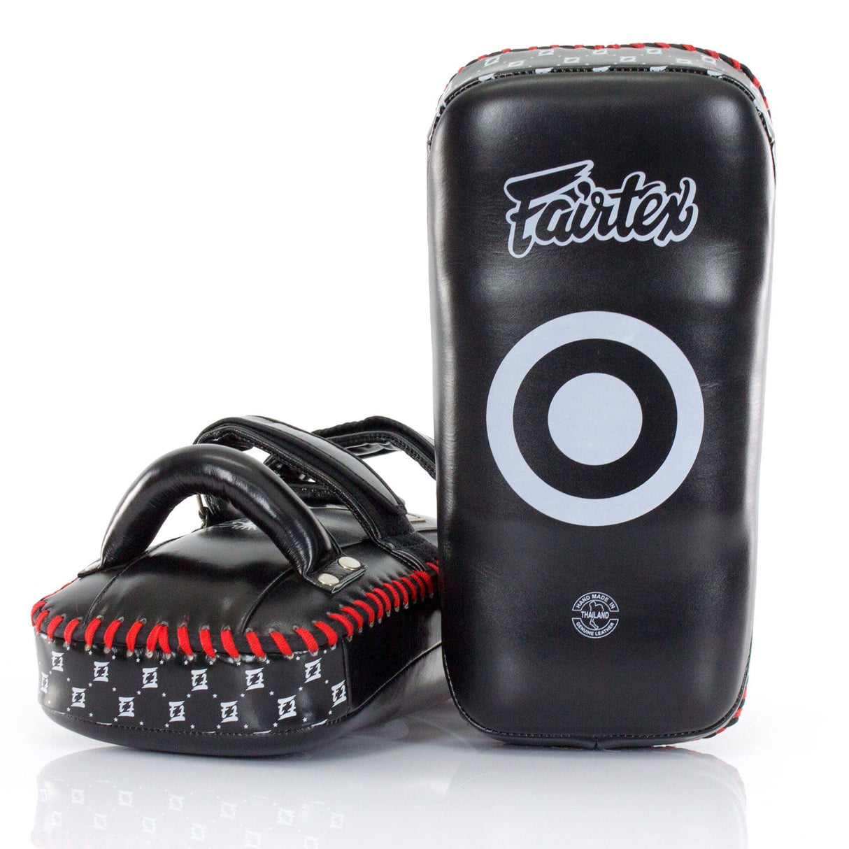 Fairtex KPLS2 Superior Leather Thai Kick Pads Black