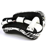 Twins Special KPS10 Lightweight Microfibre Thai Kick Pads Black-White