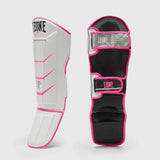Leone Revo Fluo Shin Guards White/Pink