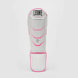 Leone Revo Fluo Shin Guards White/Pink