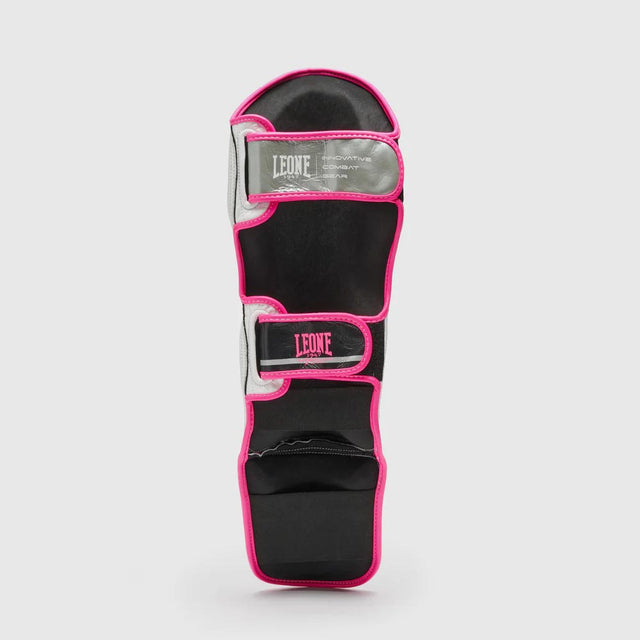 Leone Revo Fluo Shin Guards White/Pink