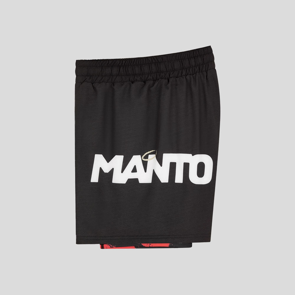 Manto Angels Fight Shorts Black