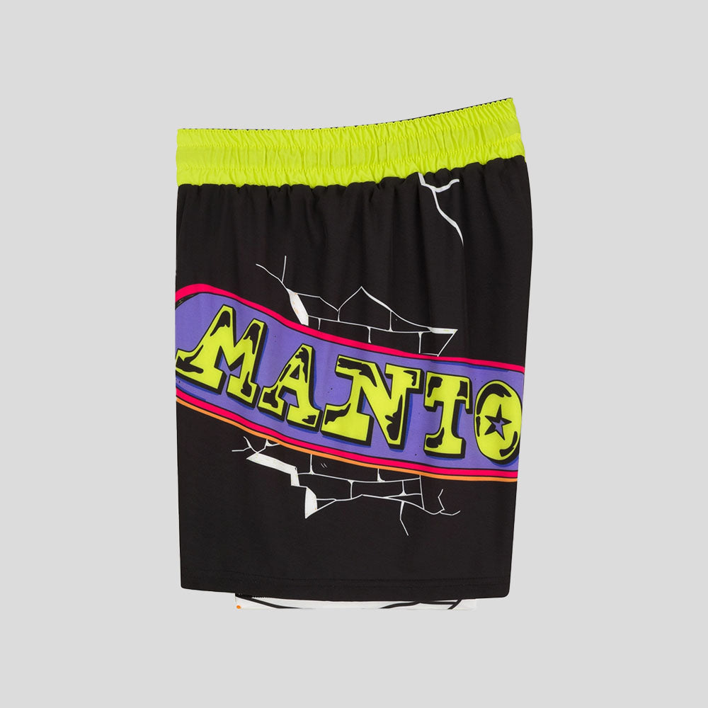 Manto Mitte Fight Shorts Black