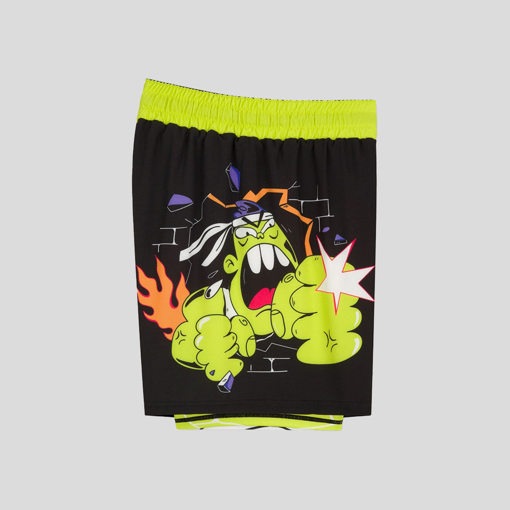 Manto Mitte Fight Shorts Black