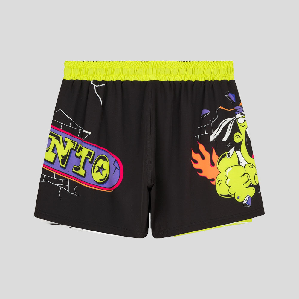 Manto Mitte Fight Shorts Black