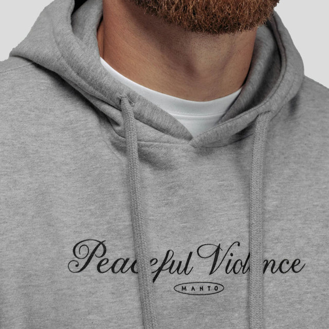 Manto Peaceful Violence Hoodie Grey