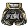 TUFF Sport MS631 Thai King Of Naga Muay Thai Shorts Black - front view