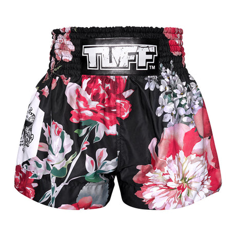 TUFF Sport MS655 Wild Thorns Muay Thai Shorts Black - front view