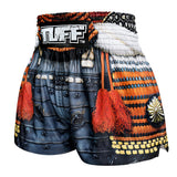 TUFF Sport MS656 The Ashigaru Muay Thai Shorts Orange - back view