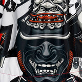 TUFF Sport MS659 The Samurai of Siam Muay Thai Shorts White - fit and cut detail