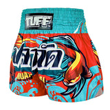 TUFF Sport MS672 The Half-Sun Light Muay Thai Shorts Red - back view