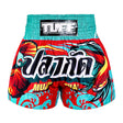 TUFF Sport MS672 The Half-Sun Light Muay Thai Shorts Red - front view