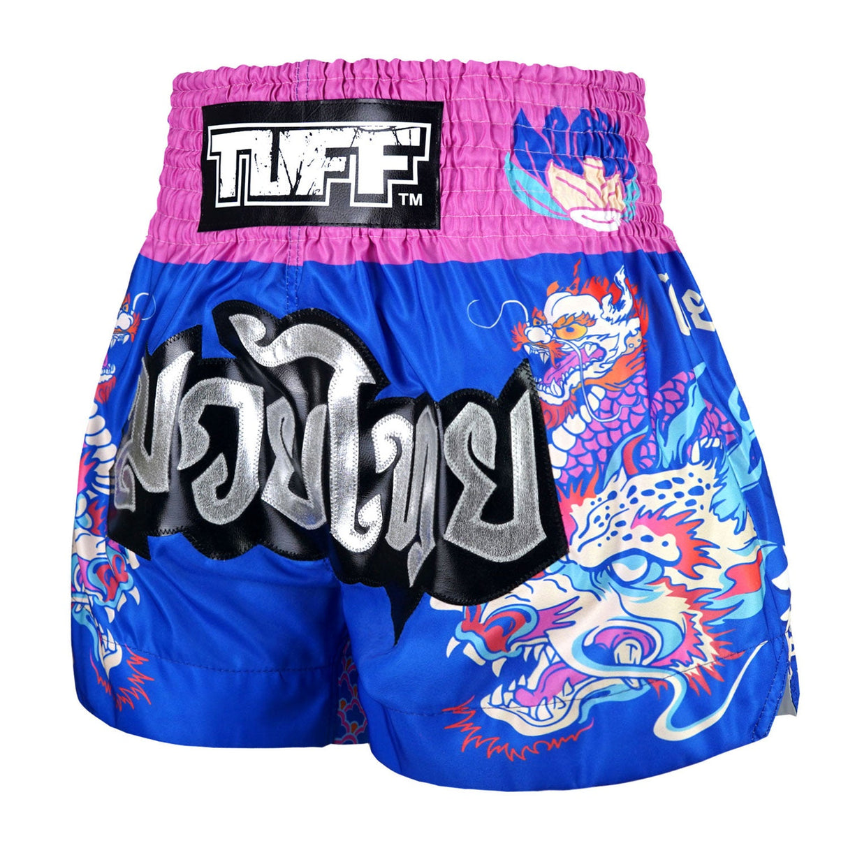 TUFF Sport MS686 Dragonforce Muay Thai Shorts Blue