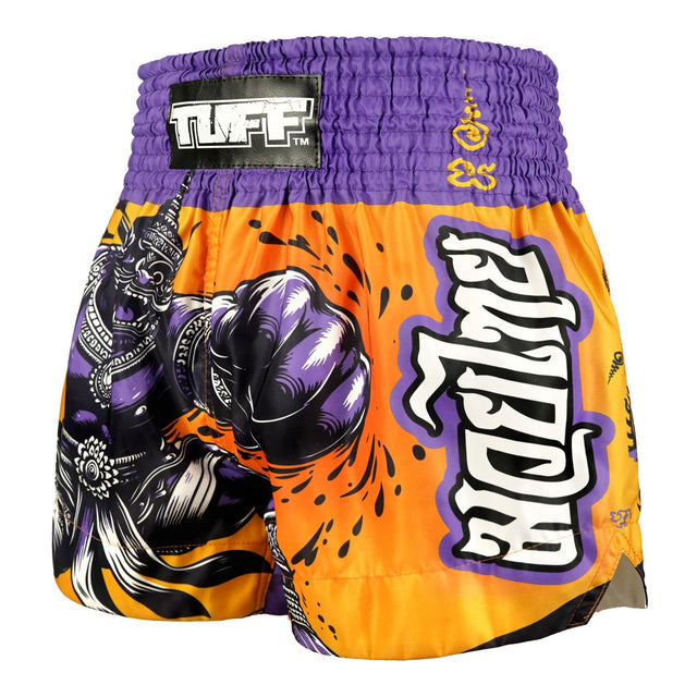 TUFF Sport MS688 The Amethyst King Muay Thai Shorts Orange - back view