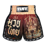 TUFF Sport MSC101 Yant Narai Muay Thai Shorts Red - front view