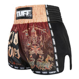 TUFF Sport MSC101 Yant Narai Muay Thai Shorts Red - back view