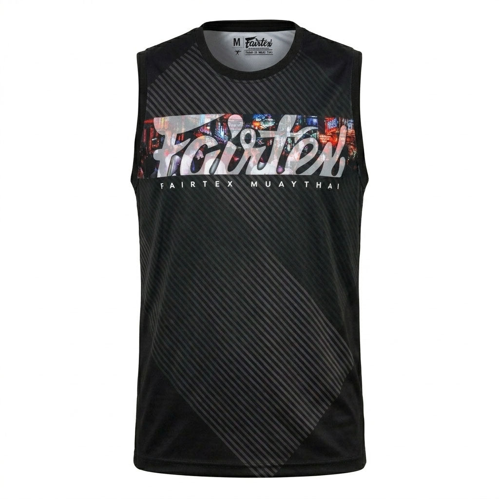 Fairtex MTT40 Pattaya Nightlife Tank Top Black