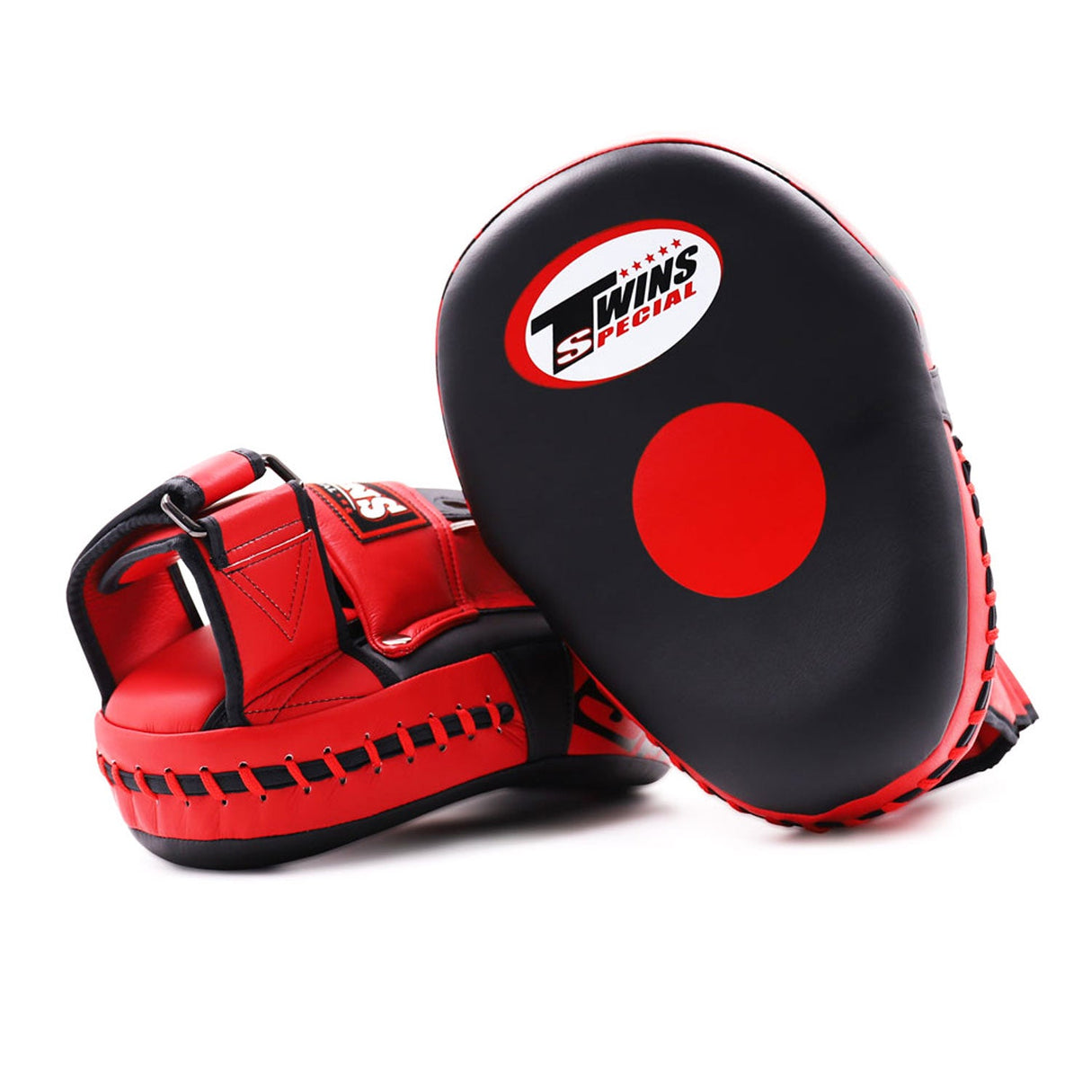 Twins Special PMS28 Microfibre Focus Mitts Black-Red