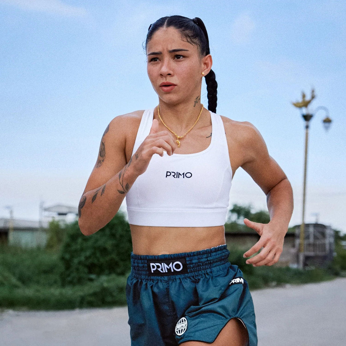 Primo Air Sports Bra - White