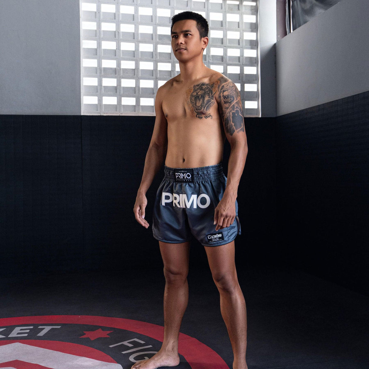 Primo Mamba Series Muay Thai Shorts Slate Grey