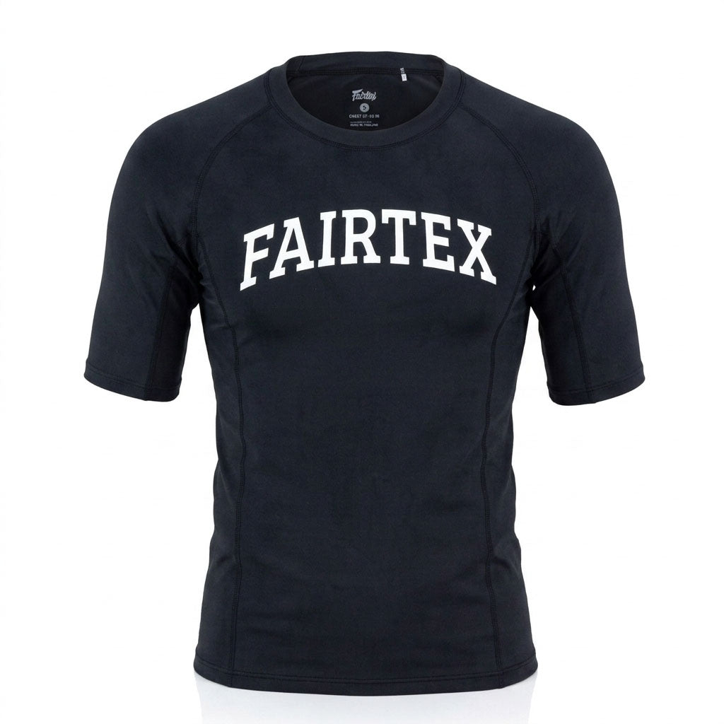 Fairtex RG8 Short Sleeve Rash Guard Black