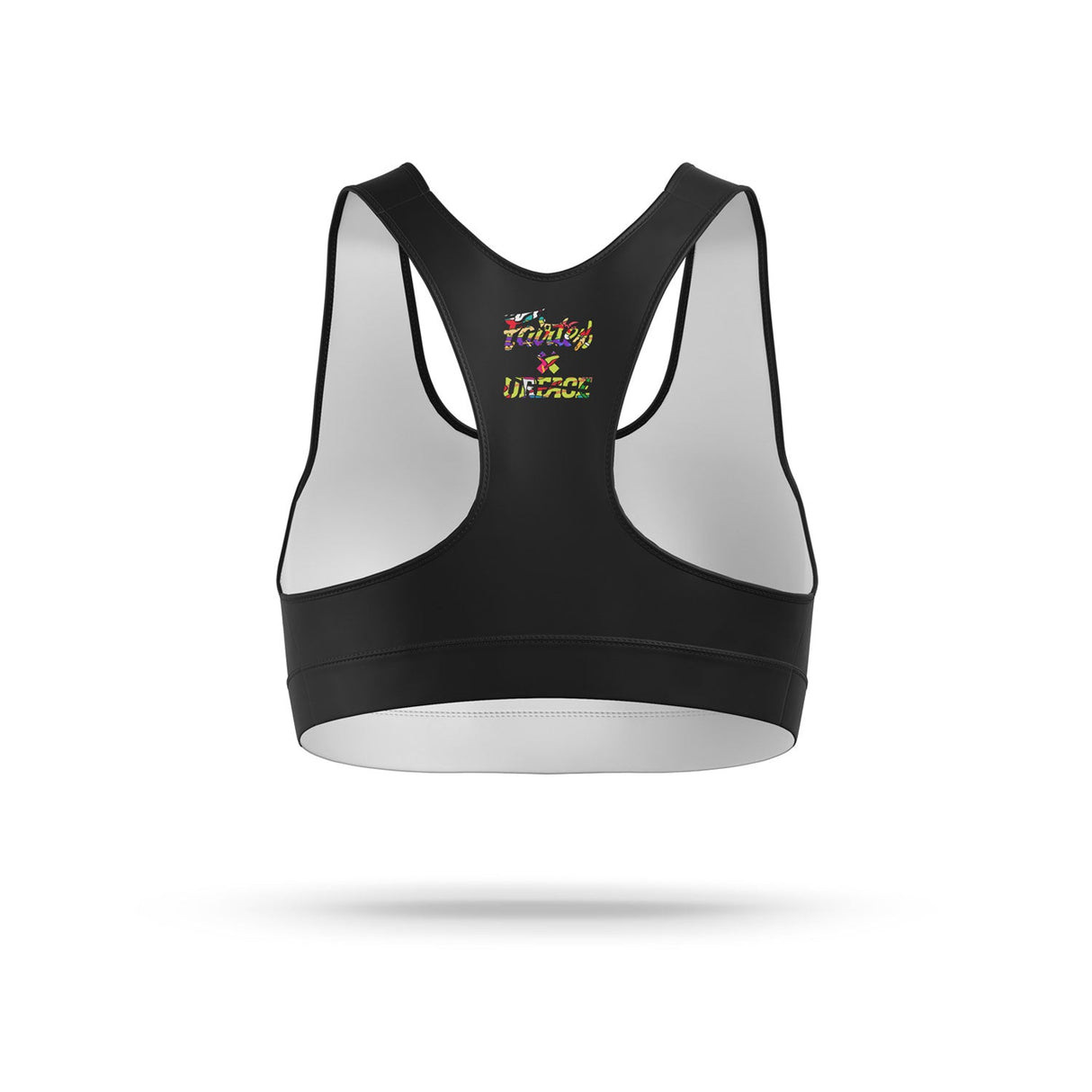 Fairtex SB8 X URFACE Script Sports Bra Black