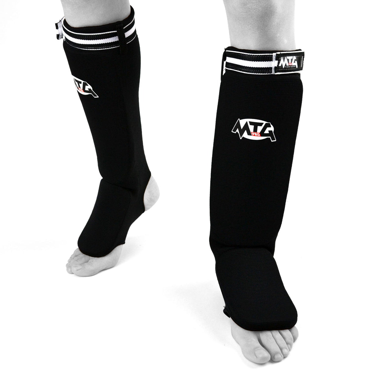 MTG Pro SF2 Elastic Shin Pads Black