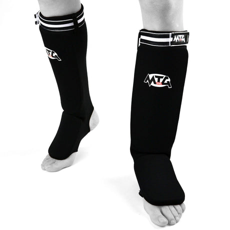 MTG Pro SF2 Elastic Shin Pads Black