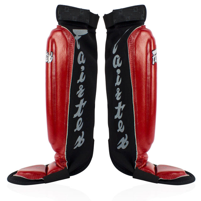 Fairtex SP6 Neoprene MMA Shin Pads Red