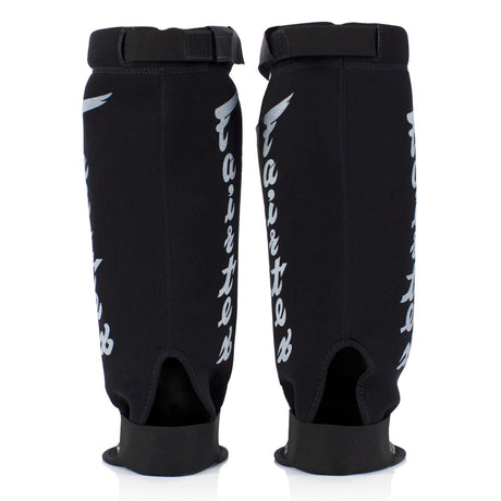 Fairtex SP6 Neoprene MMA Shin Pads White/Black