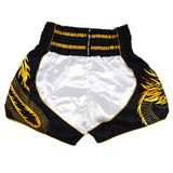 Twins Special Muay Thai Shorts Dragon White-Black