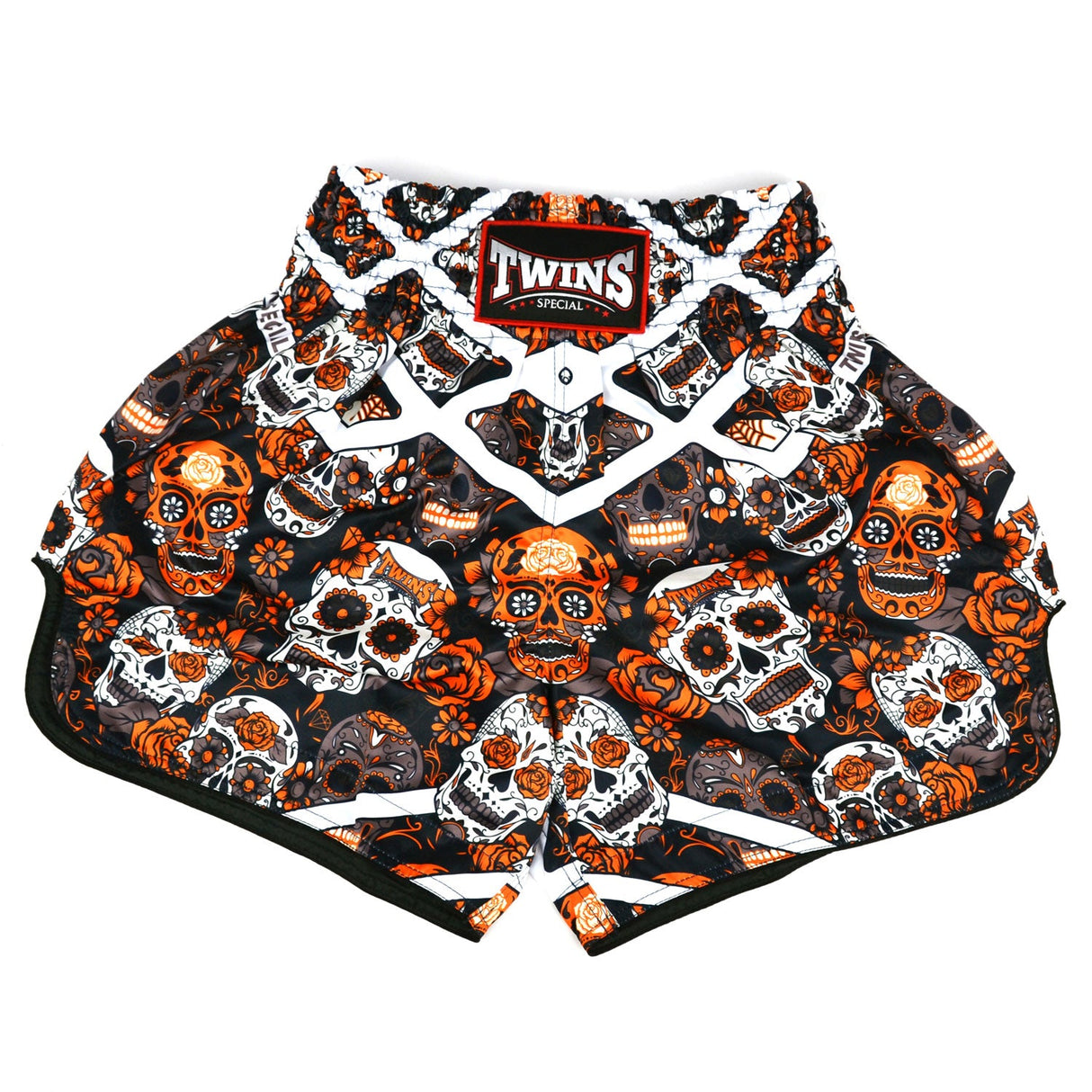 Twins Special Calaveras Muay Thai Shorts - Orange