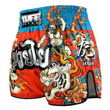 TUFF Sport RMS002 Payak Fuujin the Wind God Muay Thai Shorts Red - back view