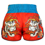 TUFF Sport RMS002 Payak Fuujin the Wind God Muay Thai Shorts Red - side detail